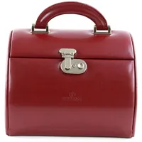 Windrose Schmuckschatulle Merino Jewelry Box Round Red