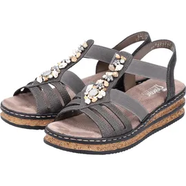 Rieker Keilsandaletten Damen Grau 36