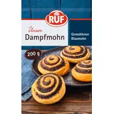 RUF Dampfmohn, fein gemahlener Blaumohn für Kuchen und Desserts wie Mohn-Schnecken oder Mohn-Streuselkuchen, backfertig und sofort einsatzbereit