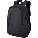 WAWJ Anti-Diebstahl Laptop Rucksack Wasserdicht 15,6 Zoll mit USB Computer Rucksacke Schulrucksack für Herren,Damen,Kinder