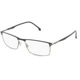 Carrera 288 Herren-Brille inkl. Gläser Vollrand Eckig Metall-Gestell 55mm/18mm/145mm, schwarz