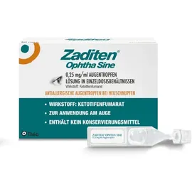 THEA PHARMA GMBH ZADITEN ophtha sine Augentropfen 0,25 mg/ml 20 St.