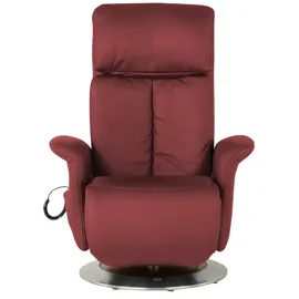 HIMOLLA Sessel 7418 Leder 81 x 111 x 95 cm Rot elektrisch