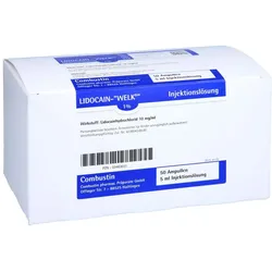 Lidocain Welk 1% Injektionslösung Ampull 50X5 ml
