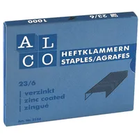 Alco Heftklammern 6/4, verzinkt, 2000 Stück