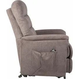 Duo Collection TV-Sessel Stoff 80 x 115 x 93 cm graubraun