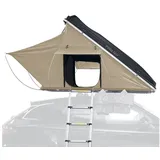 Prime Tech Delta Hartschalen-Autodachzelt, beige