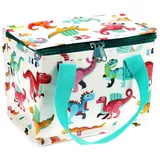 Dotcomgiftshop Lunchtasche Baby Dino aus Kunststoff ca. 21×12×16 cm mehrfarbig