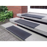 Andiamo Stufenmatte »Gummi«, rechteckig, Gummi-Stufenmatten, Treppen-Stufenmatten, 5 Stück in einem Set, schwarz