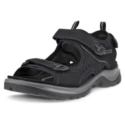 Trekkingsandale ECCO "OFFROAD", Damen, Gr. 42, schwarz, Leder, sportlich, Schuhe, Outdoorschuh, Sommerschuh, Freizeitsandale, mit Klettverschlüssen