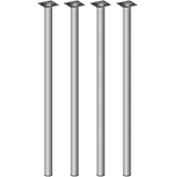 diy elements Tischbeine 4er-Set BURGUND, Ø30,Aluminium