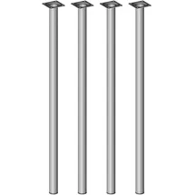 diy elements Tischbeine 4er-Set BURGUND, Ø30,Aluminium