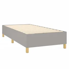 vidaXL Boxspringbett 100 x 200 cm Hellgrau