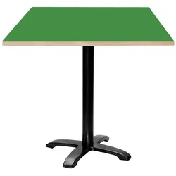 Restootab Tisch Bazila 70x70cm - Modell Grün Lime mit Holzimitatkanten