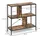 Vicco Raumteilerregal 80 x 79 x 30 cm Braun/Schwarz