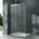 mai mai Eckdusche mit rechts 105 75 transparent Duschwanne R-17-2
