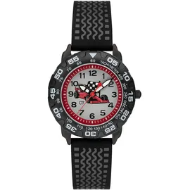 Cool Time CT-0010-PQ 30 mm Silikongehäuse schwarz Silikonarmband blau