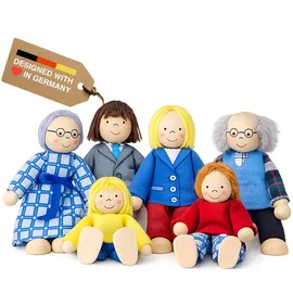 GoKi Biegepuppen City-Familie (S0218)