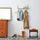 Relaxdays Sitzhocker Kunstleder 41 x 41 x 41 cm Schwarz/Braun