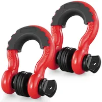 Vevor 2er-Pack 3/4 Zoll D-Ring-Schäkel mit 7/8 Zoll Schraubstift,