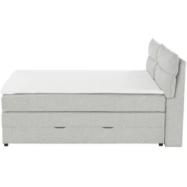 Möbel Kraft Boxspringbett 193 x 109 cm Grau
