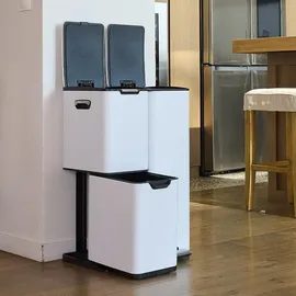 Kitchen Move Treteimer 60 l Weiß