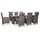 vidaXL Garten-Essgruppe 9-tlg. grau 46047