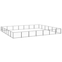 vidaXL Hundezwinger schwarz 7 m, 6 m, 70 cm