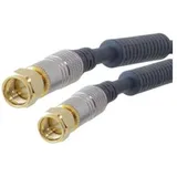ShiverPeaks Koaxialkabel RG-59/U F-Stecker 5 m Blau