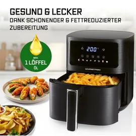 GOURMETmaxx Heißluftfritteuse 4,5 l schwarz