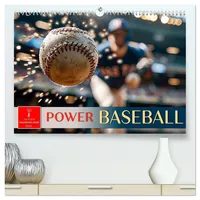 Calvendo Power Baseball (hochwertiger Premium Wandkalender 2026 DIN A2 quer), Kunstdruck in Hochglanz
