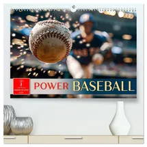 Calvendo Power Baseball (hochwertiger Premium Wandkalender 2026 DIN A2 quer), Kunstdruck in Hochglanz