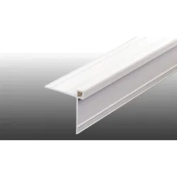 Hart-PVC Eckprofil - Weißes 3000 mm Kantenprofil aus PVC für 6 mm Vollkernplatten - 40 mm Stegbreite – robustes Eckprofil für Außenanwendungen