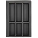 Orga-Box VII Besteckeinsatz basaltgrau 32,6 x 5,05 x 47,4 cm
