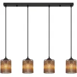 Nowa 4-flg. 87 cm rund schwarz Metall