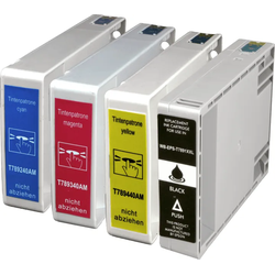 4 Ampertec Tinten ersetzt Epson C13T7891 - 7894 79XXL 4-farbig