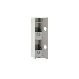 Sconto Wäscheschrank - weiß - cm B: 40 H: 185 T: 40.0