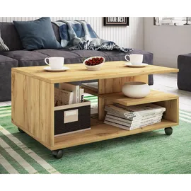 VCM Couchtisch Stango Holz Eiche 80 x 50 x 40 cm
