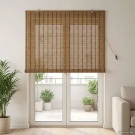 vidaXL Bambusrollo 160 x 220 cm Braun