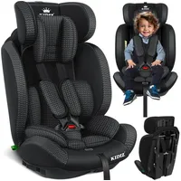 KIDIZ Autokindersitz, Kinderautositz 1-12 Jahre, Mitwachsend, Gruppe 1+2+3, 9-36 kg Autositz schwarz