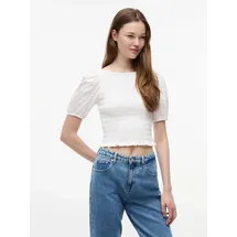 Tommy Hilfiger TJW SMOCKED SS BLOUSE Weiß M