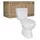 Sanicomfort Stand-WC mit WC-Sitz Weiß spülrandlos