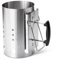 Grillfürst Anzündkamin Ø 19 cm Edelstahl silber
