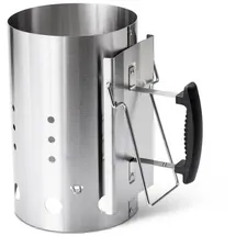 Grillfürst Anzündkamin Ø 19 cm Edelstahl silber