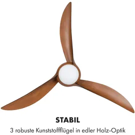 Klarstein Monteverde 132 cm Deckenventilator Nussbaum