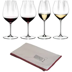 Riedel PERFORMANCE Verkostungsset 4-teilig + Poliertuch - A