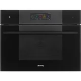 SO4106WAPB3 Omnichef Kompakt-Backofen 45 cm mit Dampfgarer und Mikrowelle - Pure Black Glas