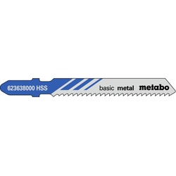 Metabo 5x Stichsägeblätter Basic metall Stahlbleche / NE-Metalle , T 118 B