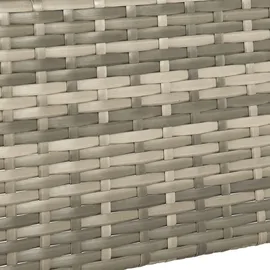 Juskys Yoro Polyrattan Gartentisch quadratisch 60 x 60 cm Grau
