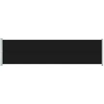furnicato Seitenmarkise 600 x 160 cm Schwarz Polyester